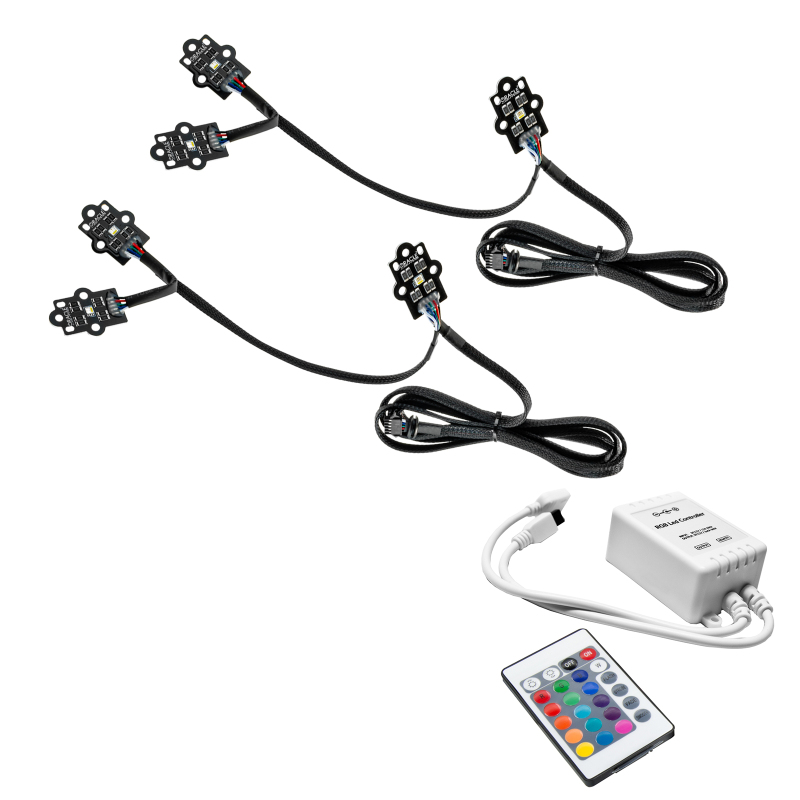 GMC Sierra 3500 HD Headlight DRL Kit - Front - ORACLE Lighting - ColorSHIFT RGB+W - `20-`21 GMC Sierra 3500 HD Headlight DRL Kit - Front - ORACLE Lighting - ColorSHIFT RGB+W - `20-`21